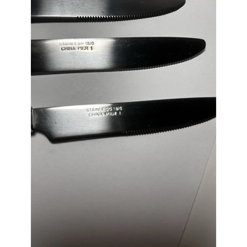 Pier 1 Acrylic Flower Butter Knives Set Of 4 Discontinued